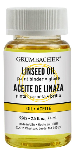 Grumbacher Medio De Aceite De Linaza Para Pinturas Al Óleo,