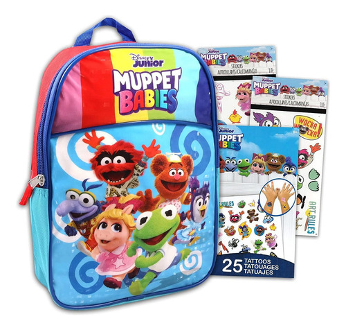 Muppet Babies Mini Mochila Set 3 Piezas Paquete Con 11 Mu