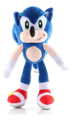 Boneco Pelúcia Sonic Azul Pequeno