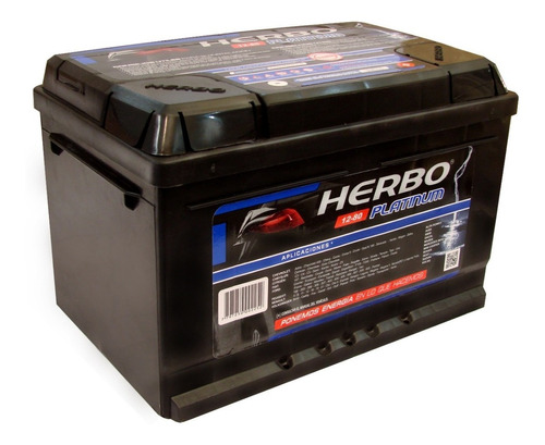 Bateria Herbo Platinum 12x80 Volkswagen Gol Diesel 1.9  