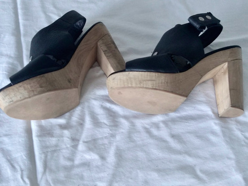 Calzado Mujer Vitamina Cuero Negro Talle 7