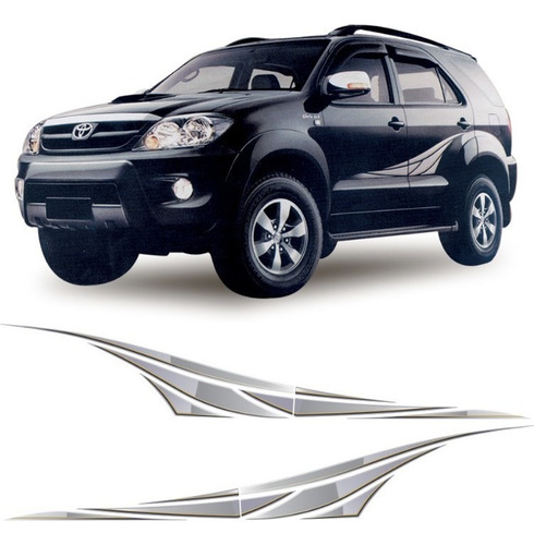 Kit Faixas/adesivos Toyota Hilux Fortuner Sw4