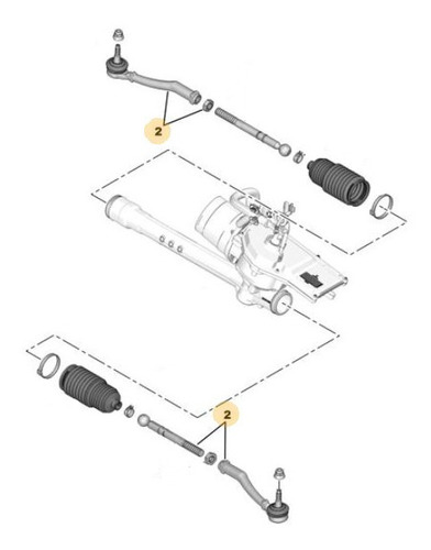 Rotula De Direccion Izquierda Peugeot 208 1.5 16v