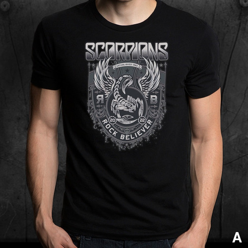 Remeras Bandas Rock Scorpions Modelo A