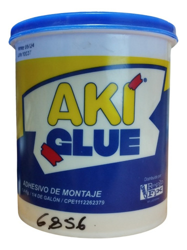 Pegamento Aki Glue No Más Clavo 1/4  1.4 Kg