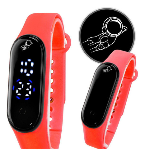 Relogio Infantil Prova Dagua Ajustavel Digital Bracelete