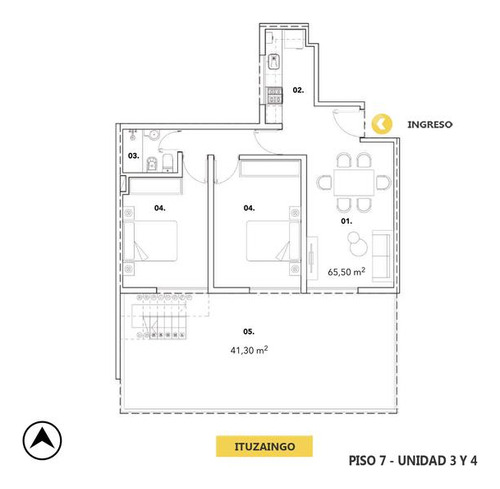 Departamento 2 Dormitorios En Venta - Centro, Rosario