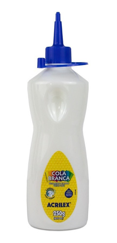 Cola Branca Líquida Papel Escolar Lavável Slime 250g Acrilex