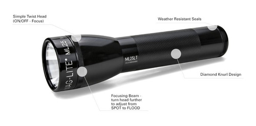Imagen 5 de 9 de Linterna Led Profesional Maglite Ml25lt 2c 177 Lumens 337mts