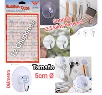 Comprar Chupones Ventonsa Para Vidrio Ventana (12 Chupones) 5cm
