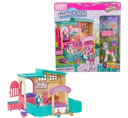 Shopkins Happy Places Playset Establo Gde Int 56688 Original