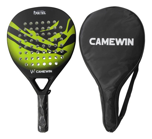 Pala Padel 4013 Verde Carbono Híbrido 38mm + Bolso Deporte 