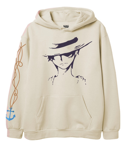 Sudadera One Piece Anime Monkey D Luffy Rey De Los Piratas