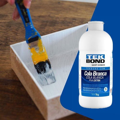 Adhesivo Blanco Pva Extra Fuerte Tekbond 1kg Pegamento Color Blanco