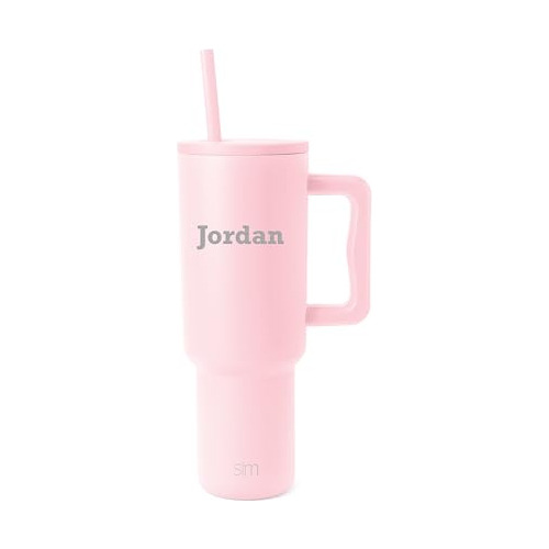 Simple Moderno 40 Oz Tumbler Con Manija Y Paja Lid  Nm180