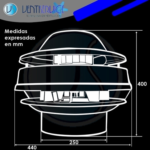 Extractor Para Parrilla Ø 10 I 25 Cm Potenciado Envio Gratis
