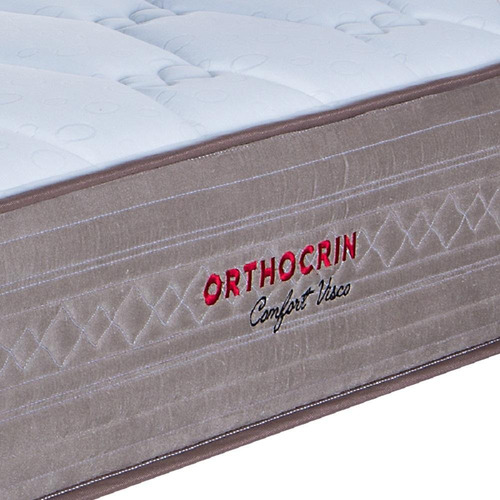 Colchão King de Molas Ensacadas Orthocrin Confort Visco 193x203x30 Espuma Viscoelástica