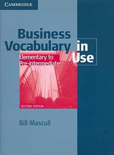  Key-cd Elementary Business Vocabulary In Use 2a Ed  - Mascu