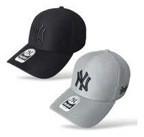 Comprar Kit 2 Bonés New York Yankees Unissex Ajustável Moda Beisebol