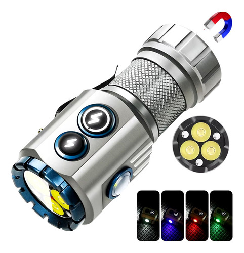 Mini Linterna Led Portátil De 2000lm Imantado Recargable
