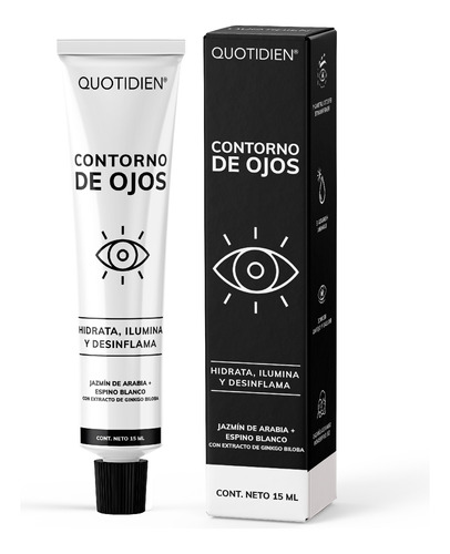 Skincare Contorno De Ojos Quotidien Essential Moments Con Jazmín De Arabia + Espino Blanco + Extracto De Ginkgo Biloba- Skin Care - Para Todo Tipo De Piel - 15ml