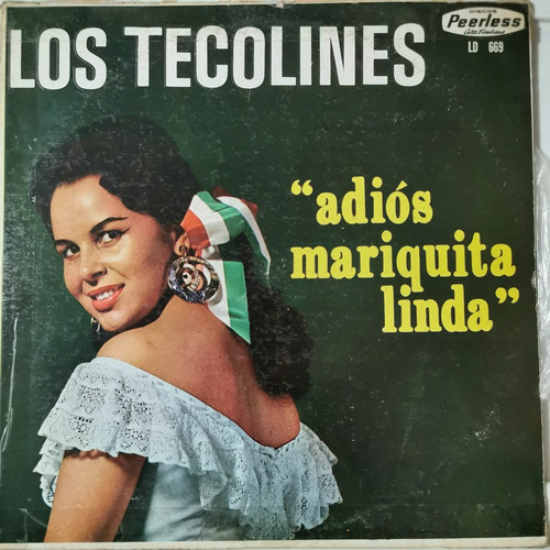 Disco Lp: Los Tecolines- Adios Mariquita Linda