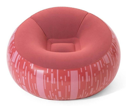 Sillon Inflable Comodo Individual Gamer Puff Exteriores Rosa