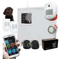 Comprar Kit Alarma Casa Gsm-2 Sensor Pet-controles-sirenas-batería 