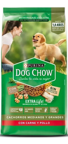Dog Chow Cachorros Medianos Y Grandes 8 Kg 