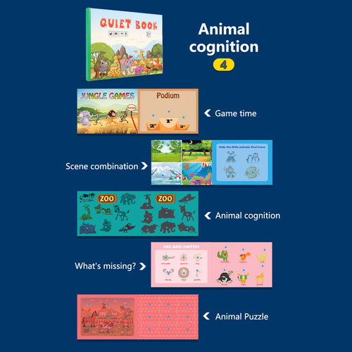 Libro Ocupado Para Que Los Niños Aprendan Habilidades Baby E