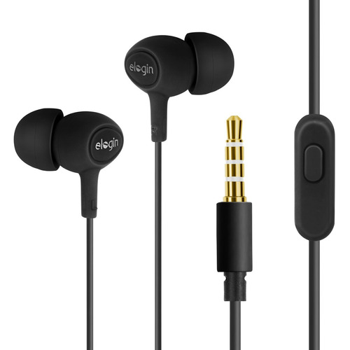 Fone De Ouvido In-ear Elogin Classic Preto -fa01