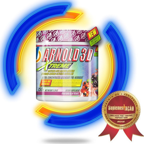 Pré Treino Arnold 3d Xtreme - (150g) - Arnold Nutrition Sabor Guaraná Com Açaí