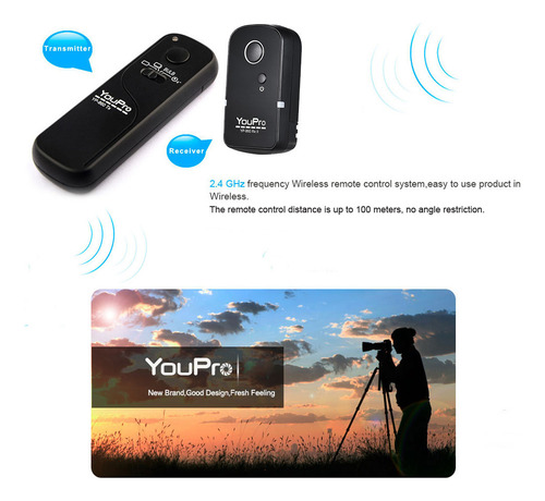 Transmissor/receptor Youpro Yp-860 Dc2 2.4g Sem Fio