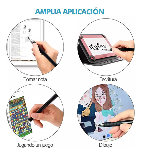 Lapiz Óptico Para Tablet Y Celula Táctil Dibujo Stylus Doble