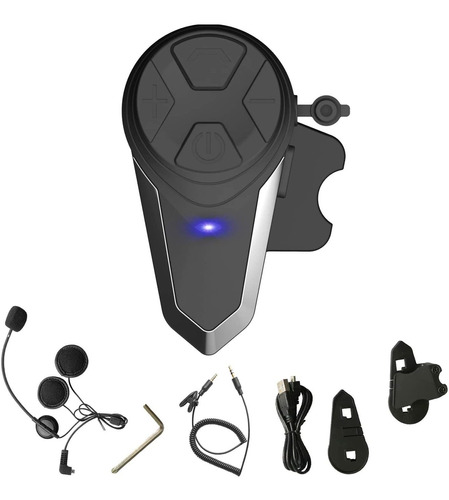 Bluetooth Auricular Motocicleta Casco Bt S3 1000m Compl...