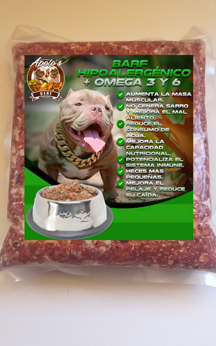 Barf Pack 10kg Formula American Bully 90% Cárnico