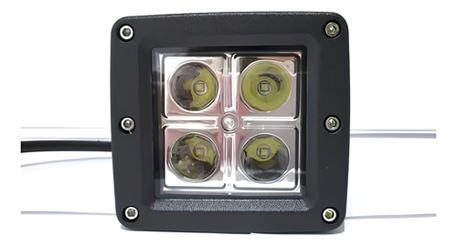 Faro Cuadrado 4 Leds Alta Intensidad 3 P A R C/base