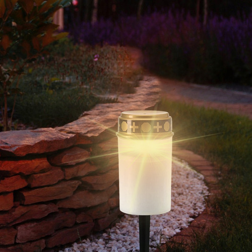 Luz Solar Para Tumba: Vela Solar Led Para Tumba Con Luz Led