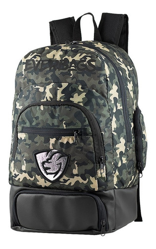 Mochila Térmica Fitness Lancheira Marmita Frasqueira Dieta Academia Top Everbags Camuflada Verde