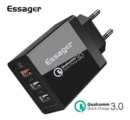 Cargador Rápido 3 Puertos Usb 30w Quick Charge 3.0 5v/3.1a