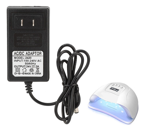 Adaptador De Alimentación Para Lámpara De Uñas 24v2a 48w