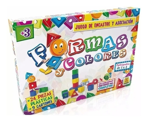 Juego Didactico  Formas Y Colores Apilables  Implas (2578)