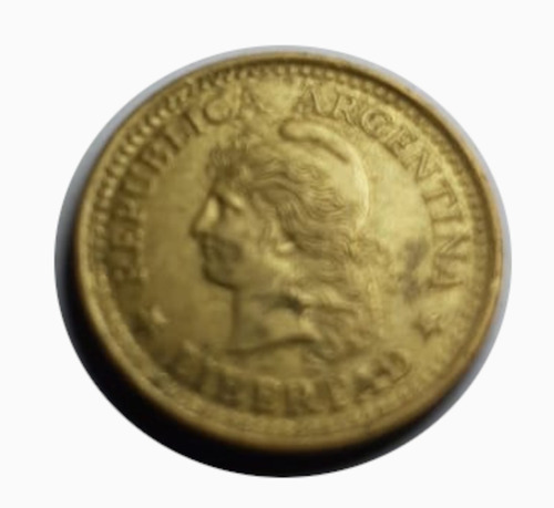 Moneda Argentina 1974 10 Centavos Canto Fino