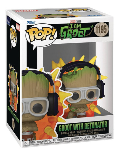Figura Funko Pop I Am Groot - Groot With Detonator (1195)
