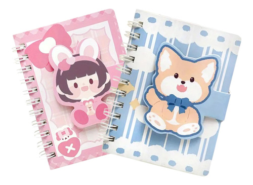 Libreta Mini Cuaderno De Rayas Papelería Escolar 2pzs