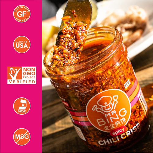 Mr Bing Chili Crisp - Aceite De Chile Delicioso Y Sabroso -