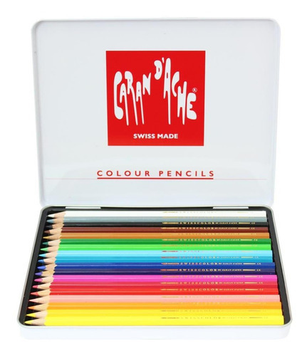 Lápiz de acuarela Caran Dache Swisscolor de 18 colores