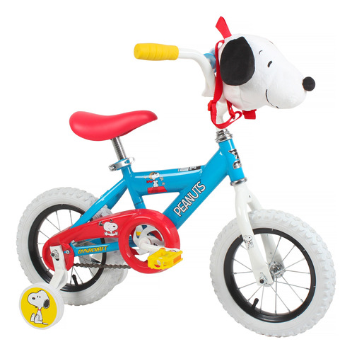 Bicicleta 12'' Peanuts Con Bolsa De Peluche De Snoopy