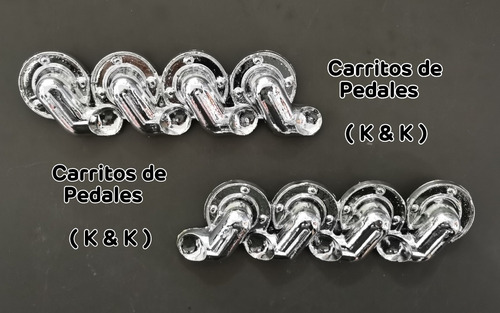 Carritos De Pedales Apache Antiguo/ Par Header's Laterales 