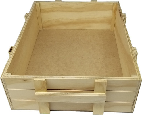 Caja Canasta En Pino